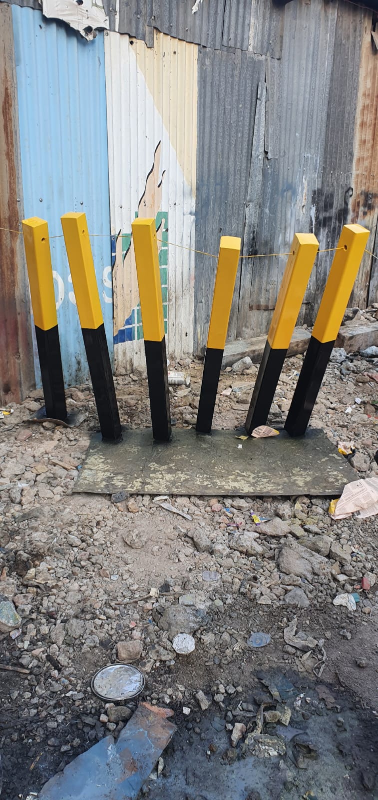 Vigingi Afrika recycled plastic posts ready for delivery